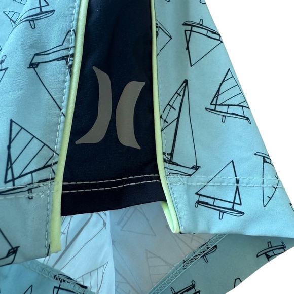 Hurley Men's Phantom JJF Maritime Boardshorts Size 34 Blue Surf Swim Trunks - Picture 3 of 7